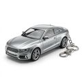 Navy Silver Car Keychain